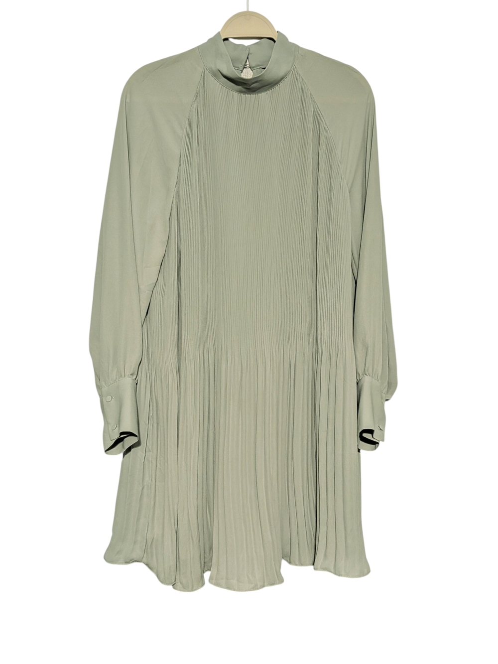H&M Pleated Long Sleeve Dress